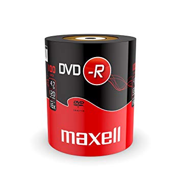 Maxell Dvd-R 16x 4.7gb 120min Discs (Pack of 100)