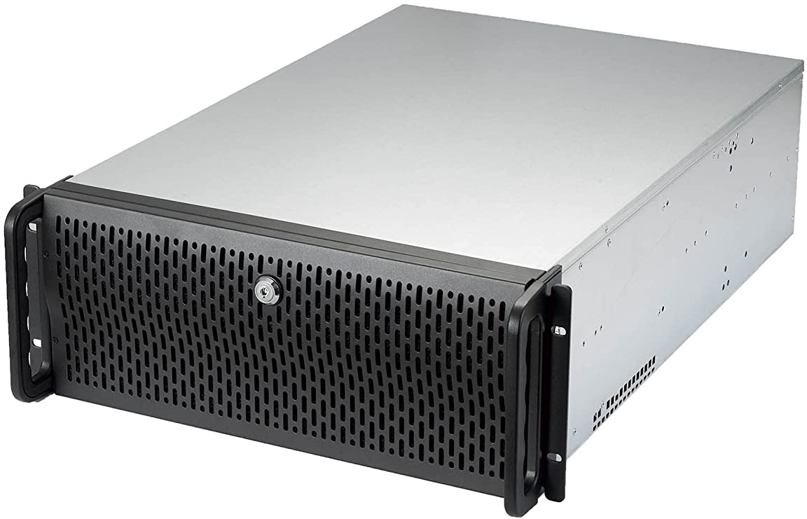 Rosewill 4U Server Chassis 15 Bay Server Case 15x 3.5 HDD Bays, E-ATX Board, Rackmount Server Case, Include Front 6X 120mm Fans Rear 2X 80mm Fans Metal Rack Mount Computer Case 25" Deep, RSV-L4500U