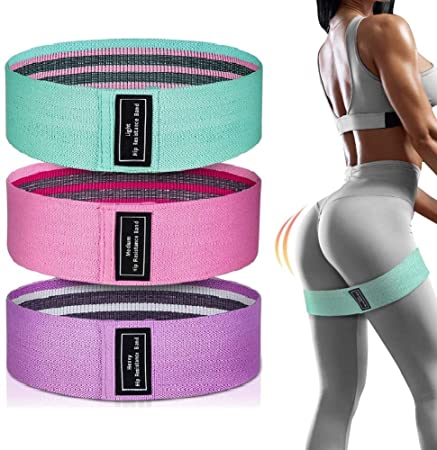 Fabric Resistance Bands for Women, Exercise Workout Bands, Booty Bands for Legs and Butt