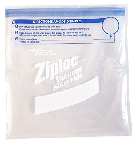 Ziploc Vacuum Bags, Gallon Size, 8 Bags