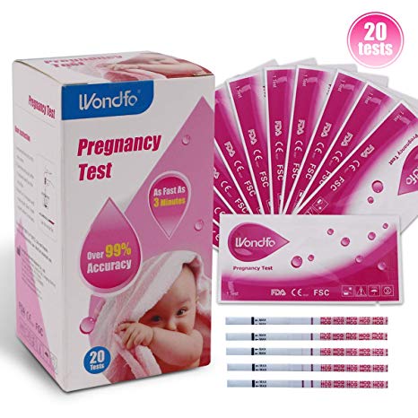 Wondfo 20x Pregnancy Urine Test Strips Ultra Early Result Detection Kits Highly Sensitive Fast Home Self-checking