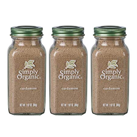 Simply Organic Ground Cardamom | Certified Organic | 2.82 oz. (3 Pack)