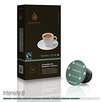 Gourmesso Tarrazu Forte - 50 Nespresso Compatible Coffee Capsules - Fair Trade