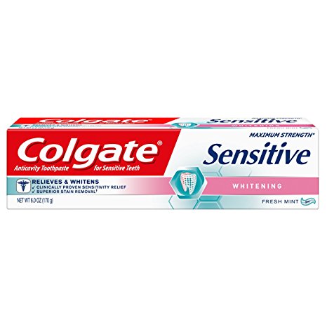 Colgate Sensitive Maximum Strength Whitening Toothpaste - 6 ounce