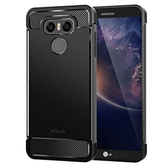 LG G6 Case, JETech Super Protective Case with Shock-Absorption and Carbon Fiber Design for LG G6 2017 (Black) - 3450