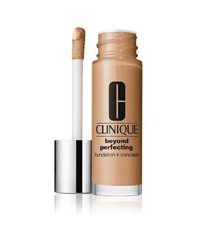 Clinique Beyond Perfecting Foundation   Concealer Makeup, 17 Nutty (M-N), Travel Size .17oz/5ml