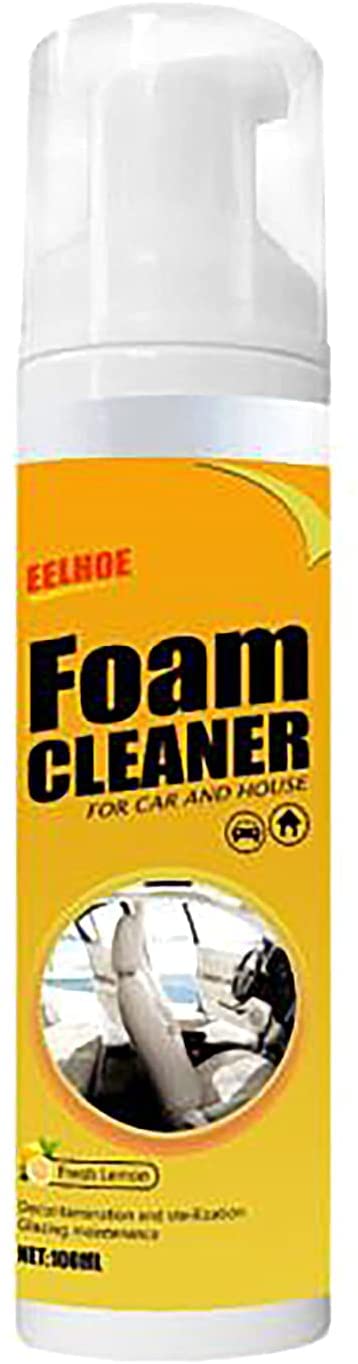Multi Purpose Foam Cleaner for Car and House Lemon Flavor Multi-functional Household Cleaners for Kitchen Bathroom (100ML/3.42OZ)