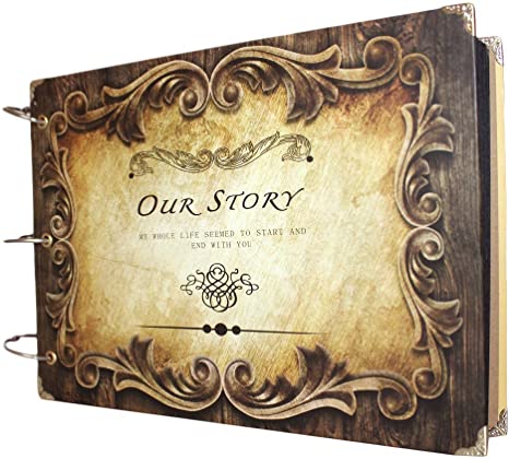 FOME Scrapbook Photo Album Anniversary Scrapbook DIY Photo Albums Vintage Style Recording Valentines Day Gifts Inner Ring Our Story