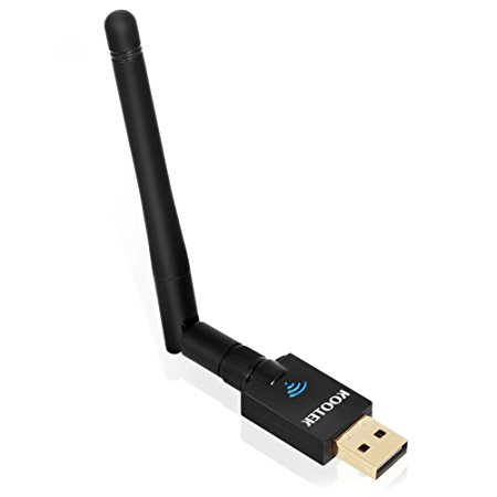 Kootek 600Mbps USB Wifi Adapter 802.11ac Wireless Wifi Dongle with Signal Enhancement 2dBi Antenna Dual Band 5G 2.4G for Windows XP / Vista / 7 / 8 / 8.1 / 10 ( 32 / 64bits ) Mac OSX 10.6 - 10.12