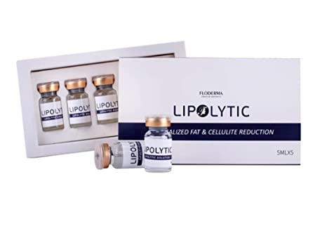 LIPOLYTIC Lipolysis Kit 5 vials | FREE 2-5 DAY SHIPPING | Permanently Treat Stubborn Cellulite & Fat, Contour, Tighten Skin | Permanent Results | DIY Treatment | by VIVID-SCIENTIFIC
