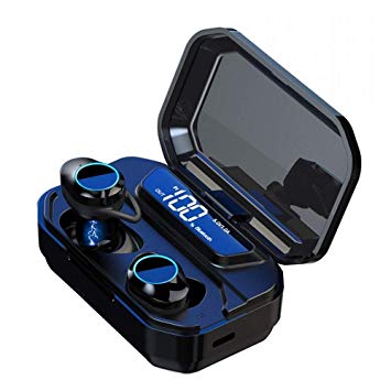 CUFOK True Wireless Earbuds Bluetooth Headphones Waterproof Sport Running Touch Control TWS Earphones Noise Cancelling Handsfree Headset with Microphone for Apple iPhone Android Samsung Galaxy Phone