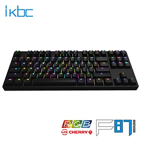 iKBC F87 RGB Double-Shot PBT Mechanical Gaming Keyboard with Cherry MX Switches. (K6D73S411004)