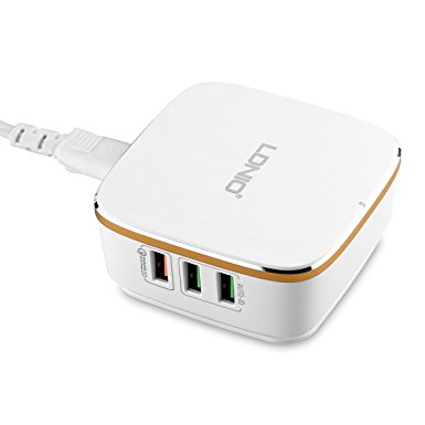 Quick Charge 2.0 USB Charger LDNIO 35W/7A 6-port USB Desktop Charging Station for Apple iPhone iPad Android Samsung HTC Nexus Phones and More