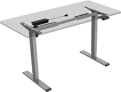 Flexispot Standing Desk Frame，Height Adjustable Desk Frame Electric Sit Stand Desk Base Home Office Stand up Desk (Grey)