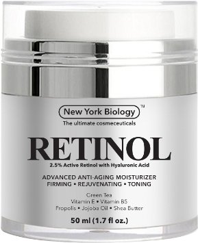 Retinol Cream for Face with Hyaluronic Acid - Daily Moisturizer Cream Helps Fight Signs of Aging and Get Rid of Wrinkles from Face and Eye Area 1.7 fl oz