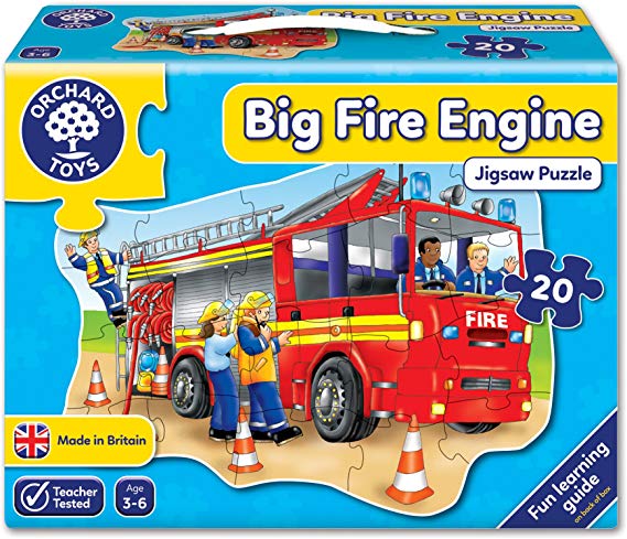 Big Fire Engine Shaped Floor Puzzle