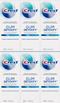 Crest Gum Detoxify Deep Clean Toothpaste, 63 mL, 6 Pack