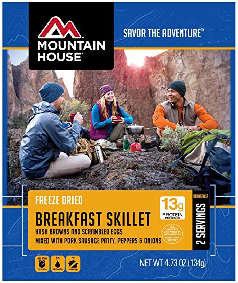 Mountain House Breakfast Skillet, 4.73 Oz, 13g of Protein