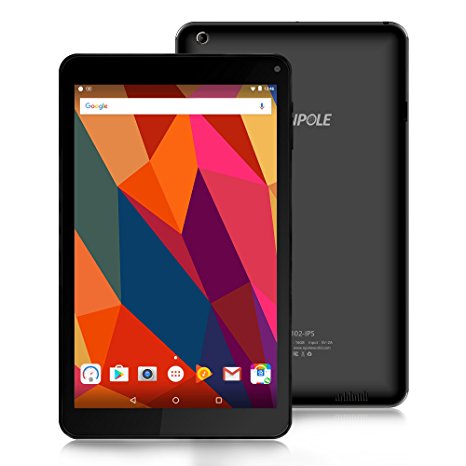 Android Tablet 16GB ROM 1GB RAM Quad-CoreHD 1280x800 IPS Display Wi-Fi HDMI Bluetooth 4.0 HD Video - Black
