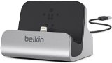 Belkin Charge and Sync Dock with Lightning Cable Connector for iPhone 6  6 Plus iPhone 5  5S  5c and iPod touch 5th Gen Silver