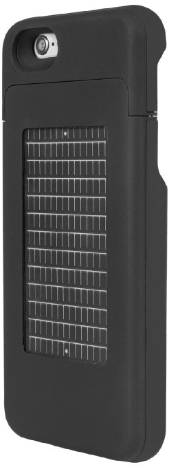 EnerPlex Surfr Ultra Slim Battery Backup and Solar Powered Case for iPhone 6iPhone 6S Black SRI62700BK