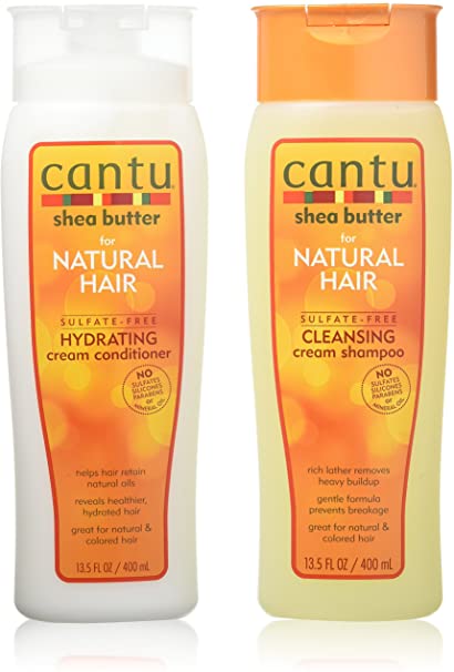 Cantu Shea Butter for Natural Hair Cleansing Cream Shampoo and Hydrating Cream Conditioner 13.5oz Each"DUO SET"