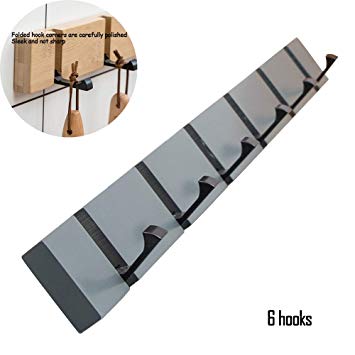 TZAMLI Coat Rack, Bamboo Wall-Mounted Folding Coat Rack, Color Coat Rack, Living Room, Foyer Furniture