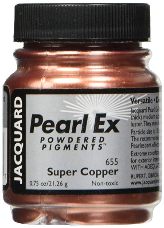 Jacquard JAC-JPX1655 Pearl Ex Powdered Pigment, 0.75 oz, Super Copper