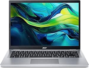 Acer Aspire Go 14 AG14-31P-33YH, Ordinateur Portable 14'' WUXGA IPS, PC Portable (Intel Core i3-N305, RAM 8 Go, SSD 512 Go, Intel UHD Graphics, Windows 11), Laptop Gris, Clavier AZERTY (Français)