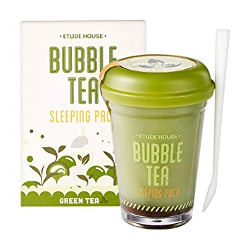 Etude House Bubble Tea Sleeping Pack (100g) (Green Tea)