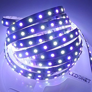 LEDENET Super Bright RGBW LED Flexible Strip Lights 12V 5M 300 LEDs 5050 SMD Fairy Tape Lighting Kit RGB White