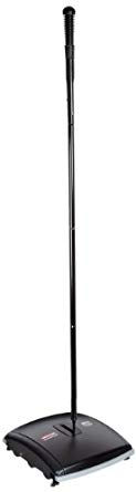 Rubbermaid Commercial Dual Action Sweeper, Boar/Nylon Bristles, 42 Inch Steel/Plastic Handle, Black/Yellow (421388BLA)