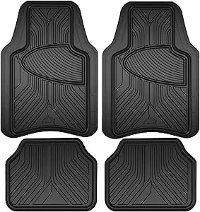 Armor All® 4-Piece Black Rubber All-Season Trim-to-Fit Floor Mats