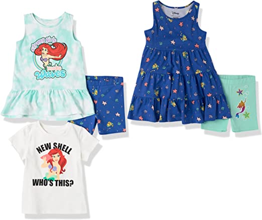 Spotted Zebra Disney | Marvel | Star Wars | Frozen | Princess Girls and Toddlers' Mix-and-Match Outfit Sets