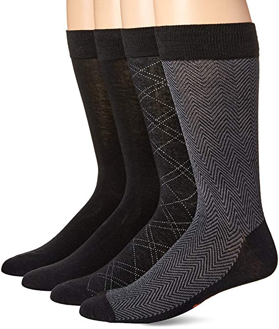 Dockers Men's 4 Pack Herringbone Dress Socks