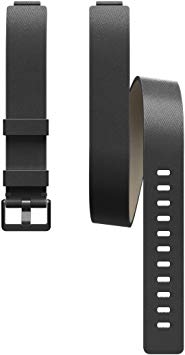 Fitbit Inspire HR & Inspire Accessory Band, Horween Leather Double Wrap, Official Fitbit Product, Black, One Size