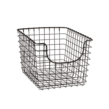 Spectrum Diversified Scoop Storage Basket, Small, Industrial Gray