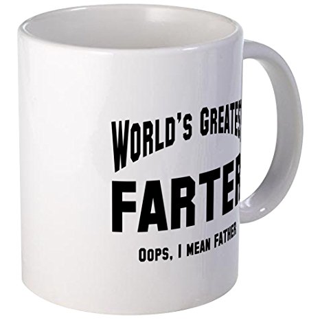 CafePress - World's Greatest Farter Father Mug - Unique Coffee Mug, Coffee Cup