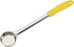 Winco Solid Food Portioner, 1-Ounce, Medium, Stainless Steel, Yellow