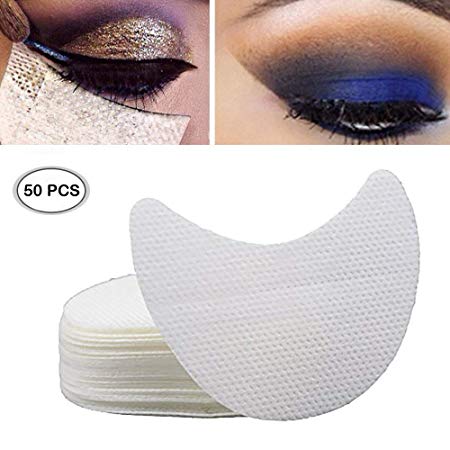Ochioly 50 Pieces Eyeshadow Shield Under Pad Eyelash Extensions Patch Multifunction Beauty Eye Lip Make Up Tools