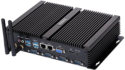 Fanless Industrial PC, Mini Computer, Intel Core I5 3317U, Windows XP / 10 or Linux Ubuntu, IM02, VGA/HDMI/2LAN/4COM RS232/4USB2.0/4USB3.0, (8G RAM/128G SSD)