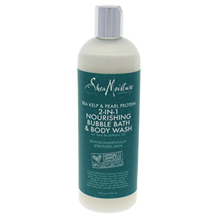 Shea Moisture Sea Kelp & Pearl Protein Nourishing Body Wash for Unisex, 16 Ounce