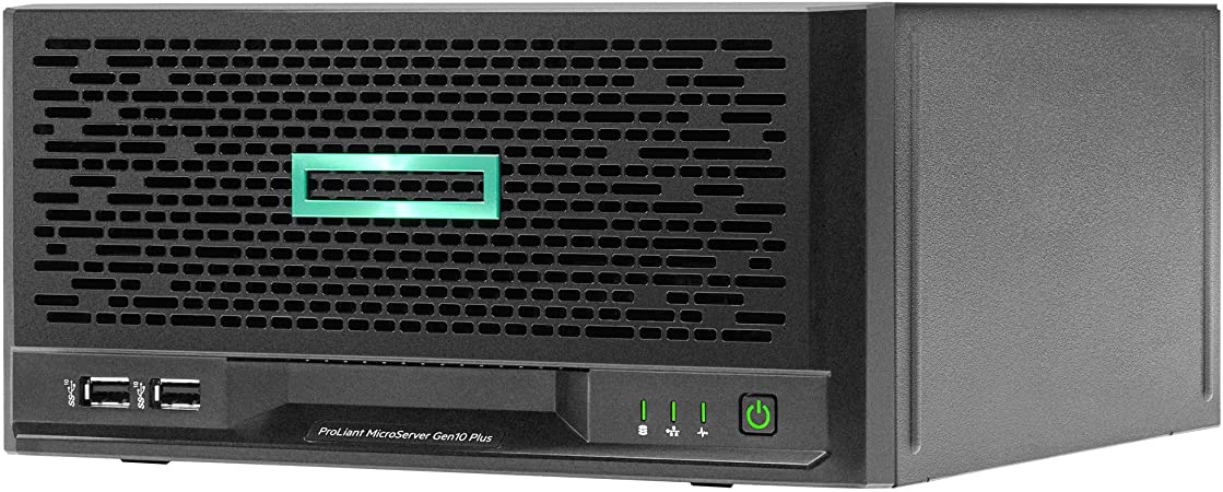 HP MicroServer Gen10 Plus Tower Server for Business, Intel Xeon E-2224 3.4GHz, 16GB RAM, 4TB SATA, RAID