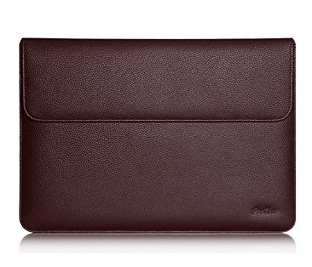 Apple iPad Pro 9.7 Case Sleeve, ProCase Wallet Sleeve Case for 9.7 inch iPad Pro tablet, Compatible with Apple Smart Keyboard and Apple Pencil, with Document Pocket and Pen Holder (Brown)