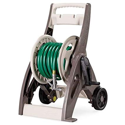 Suncast 225-Foot Capacity Hosemobile Garden Hose Reel Cart, Bronze/Taupe SFB200B