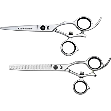 JW C2 Swivel Combo Hair cutting shears, scissors W/Thinning Shears Series (6.0)