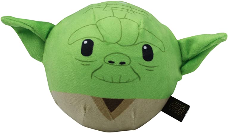 Star Wars Plush Yoda Figure Dog Toy | Soft Squeaky Dog Toy