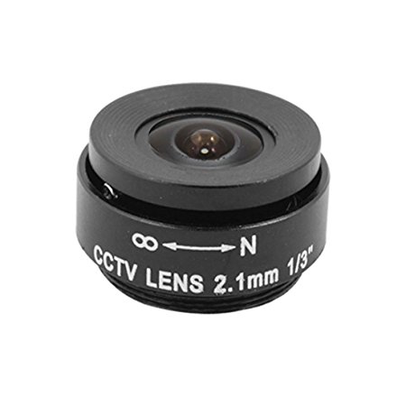 Black Replacement CCTV Camera F1.2 2.1mm Fixed Iris Lens