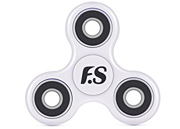 New 2017 Father.son Hand spinner Tri-Spinner Fidget Spinner Toy Stress Reducer - Perfect For ADD, ADHD, Anxiety, and Autism Adult Children(WHITE)