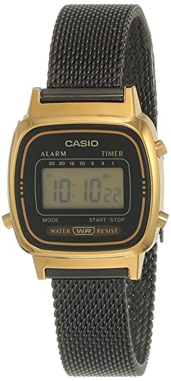 Casio Vintage Series Digital Black Dial Unisex-Adult Watch-D201